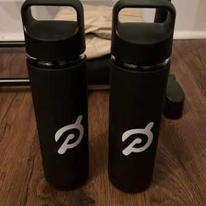Two (2) Peloton Glass Water bottles